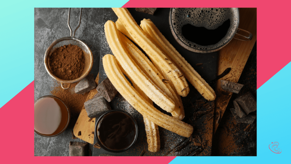 Churros Con Chocolate (Chocolate-Covered Churros) - Dairy-Free Mexican Dessert Recipes